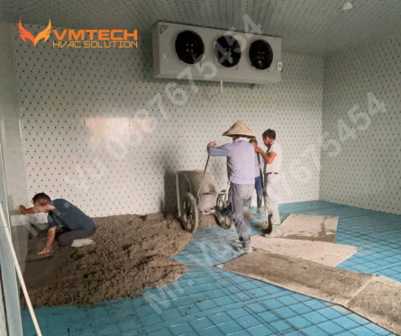HƯỚNG DẪN ĐỔ NỀN BÊ TÔNG CHO KHO LẠNH DIỆN TÍCH LỚN