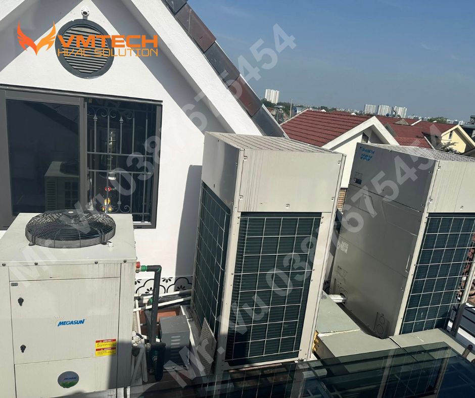 HÌNH 4: MỘT SỐ HÌNH ẢNH THI CÔNG HỆ THỐNG ĐIỀU HÒA KHÔNG KHÍ VÀ THÔNG GIÓ